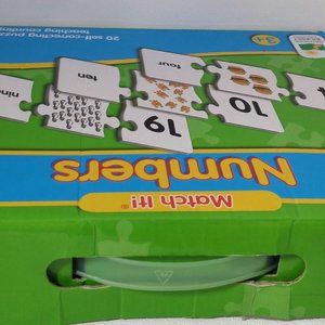 Numbers Match it  W pictures 100% complete ALL 20 SETS BOX FAIR COND   2 lb